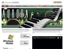 Tablet Screenshot of 4pocketsaudio.com